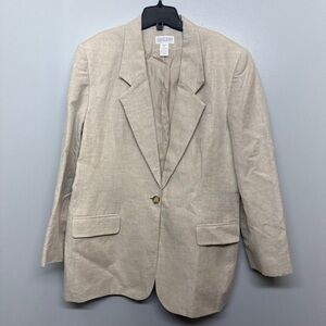 Lands' End Light Tan Women's Blazer